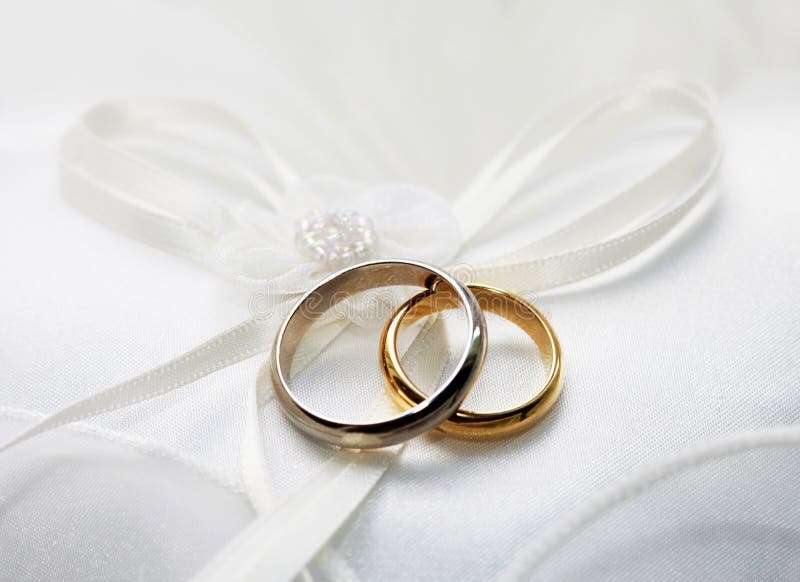Wedding rings stock images
