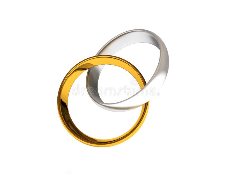 Intertwined Wedding Rings Stock Illustrations 366 Intertwined Wedding