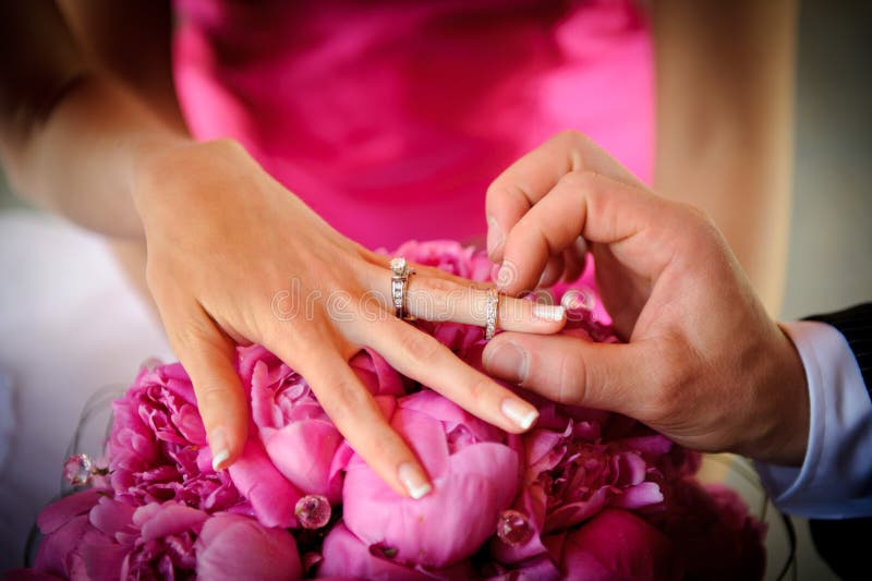 Wedding Rings stock photo. Image of fingers, hands, love 2482884
