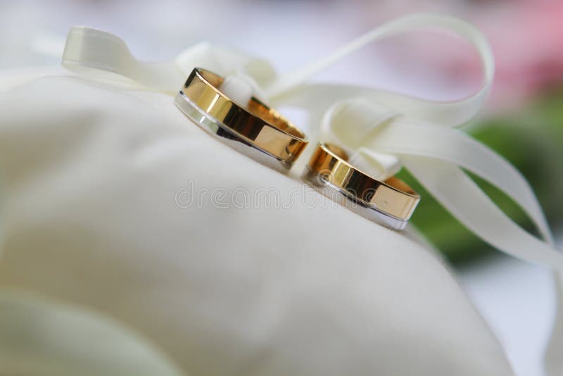Wedding rings stock images