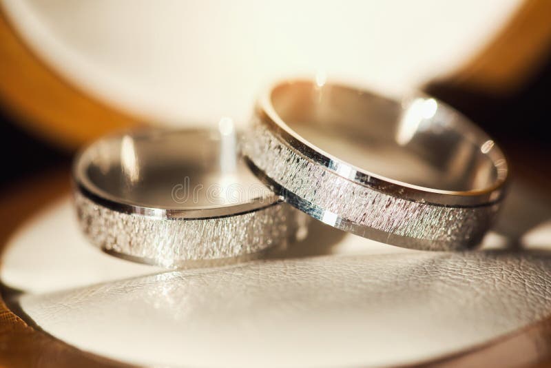 Wedding Rings in the Decoration Stock Image Image of couple, bridal