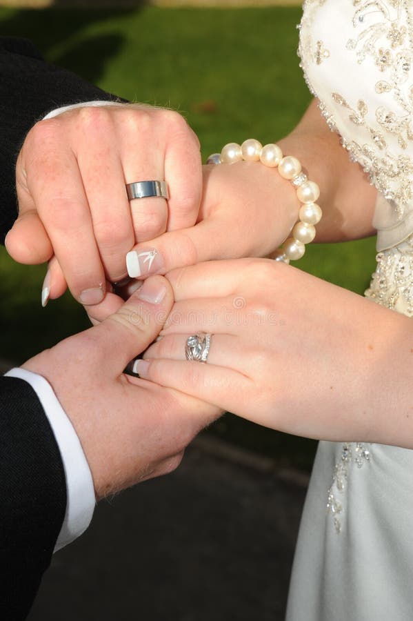 Wedding Rings and hand stock photo. Image of rings, love 20008606