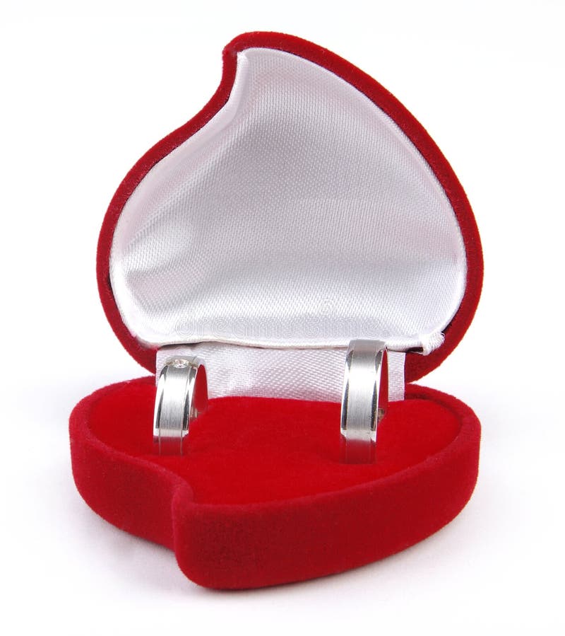 Red Heart Velvet Ring Box Single and Double Slot for Wedding Photo and Engagement  Ring - Etsy