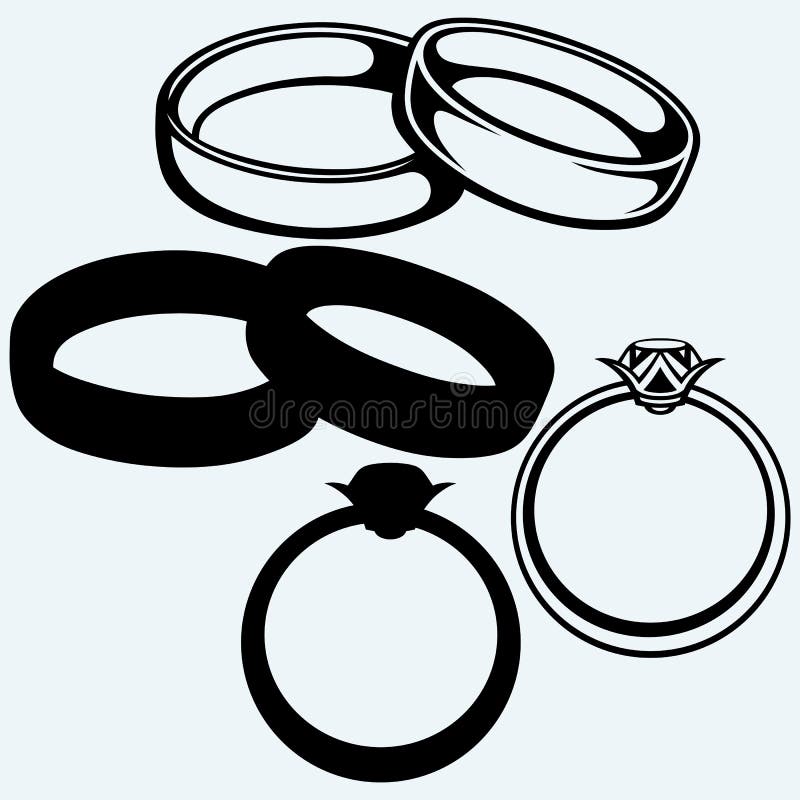 Wedding rings icon stock vector. Illustration of figure 65308307