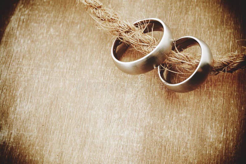 Wedding Rings with Old Wood Background Stock Photo Image of jewelry