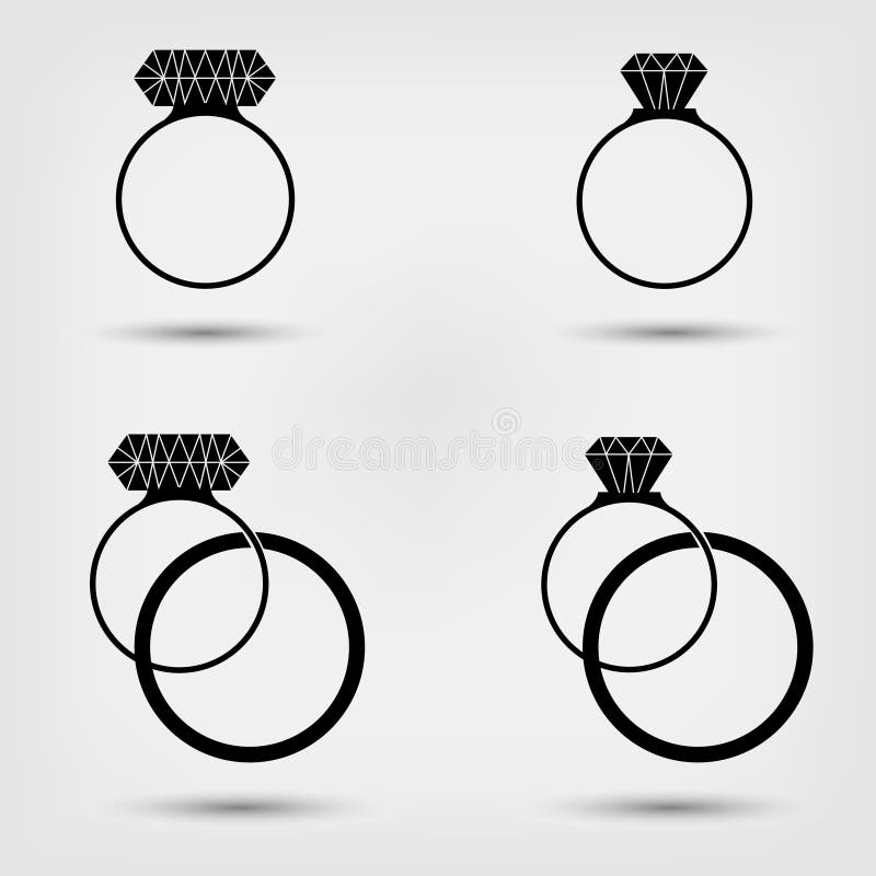 Two Rings Outline Stock Illustrations – 1,011 Two Rings Outline Stock ...
