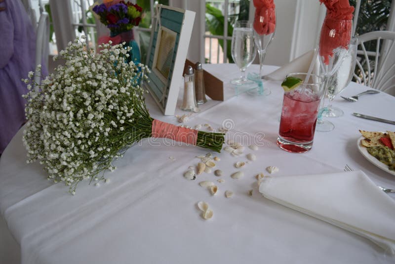 Wedding Setting Miscellaneous Photograph Of Bride And Groom Table