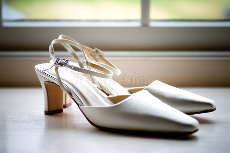 Wedding shoes royalty free stock photos