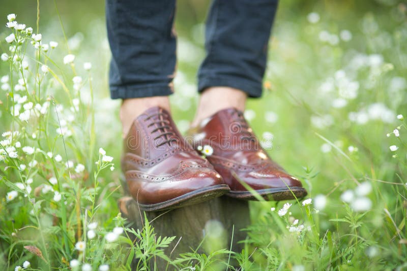 mens brown wedding shoes