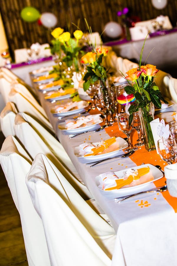 Wedding table decoration stock image. Image of occasion 91429469