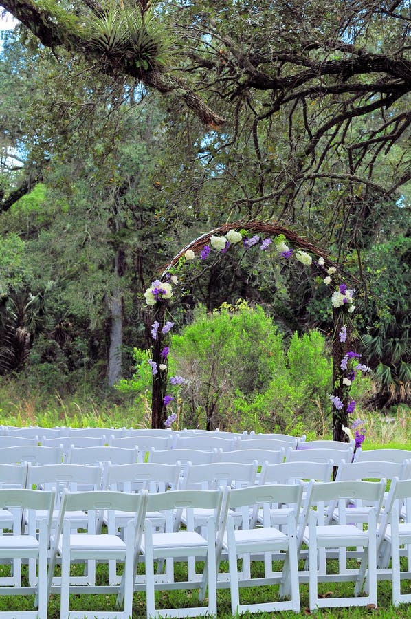 Outdoor Wedding Venue Under Old Tree Stock Photo Image of outdoor