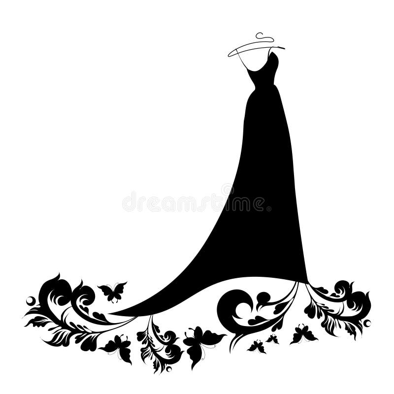 Princess Bride Wedding Dress Concept Stock Vector - Illustration of ...