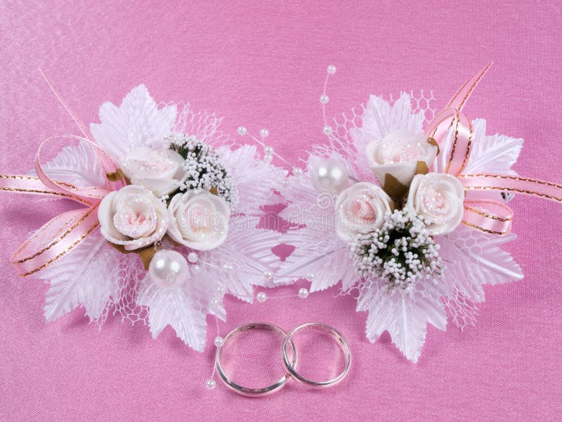 Weddings accessorie a buttonhole royalty free stock image