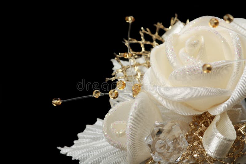 Weding satin flower