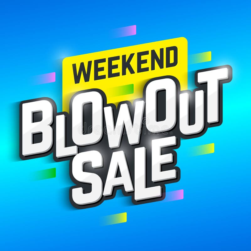 Weekend Blowout Sale banner