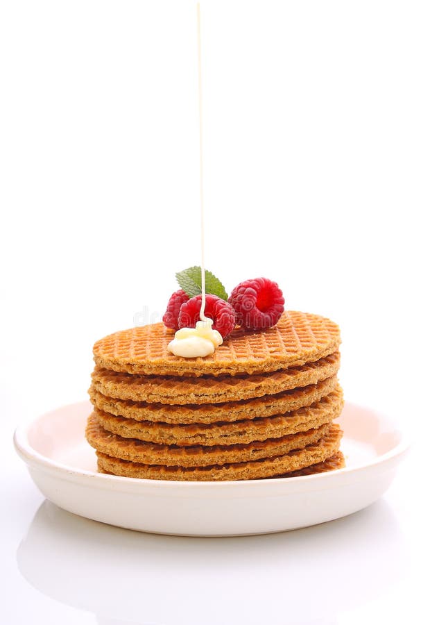 Weekend Breakfast Waffles with Condensed Milk Stock Image Image of sauce, selective 60498297