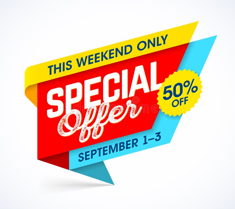 This weekend only special offer royalty free illustration This weekend only special offer royalty free illustration