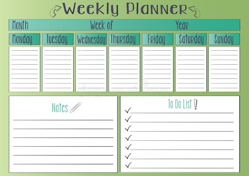 Cute Weekly Kitty Planner -   Daily planner template, Study