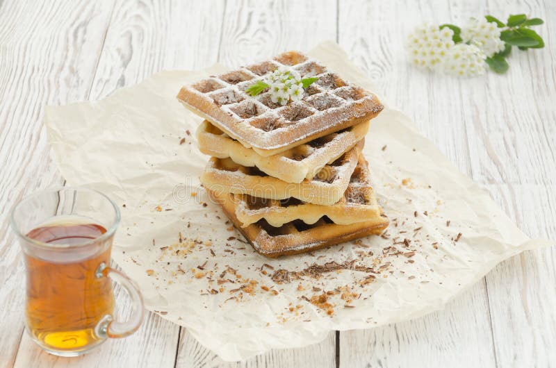 Weense wafeltjes Eigengemaakt baksel royalty-vrije stock fotografie Weense wafeltjes Eigengemaakt baksel royalty-vrije stock fotografie