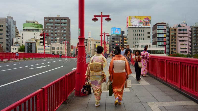 Weergeven van cityscape rond Azumabashi-Brug Mensen in verschillende kleren, leeftijd, nationaliteit stock foto's Weergeven van cityscape rond Azumabashi-Brug Mensen in verschillende kleren, leeftijd, nationaliteit stock foto's