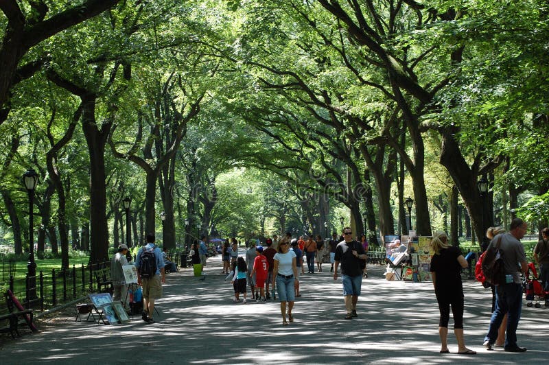 Weg des Dichters in Central Park, New York City