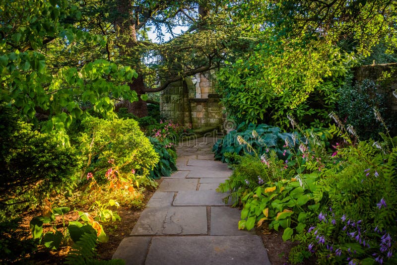 Weg Im Garten Des Bischofs Bei Washington National