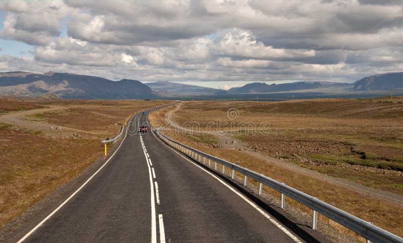 Weg in Reykjavik, IJsland stock foto Weg in Reykjavik, IJsland stock foto