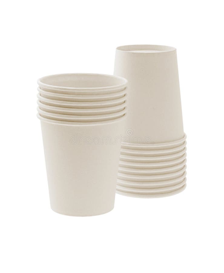 Einweg-Papierbecher stockfoto