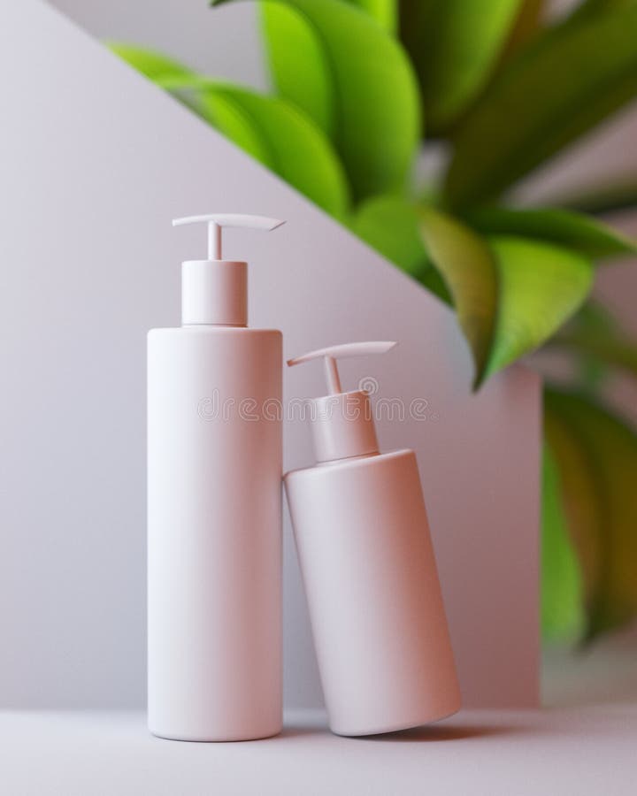 Wei?er Entwurf der nat?rlichen kosmetischen Creme, Serum, skincare leere Flasche, die mit Blattkraut, Biobioprodukt verpackt lizenzfreie abbildung Wei?er Entwurf der nat?rlichen kosmetischen Creme, Serum, skincare leere Flasche, die mit Blattkraut, Biobioprodukt verpackt lizenzfreie abbildung