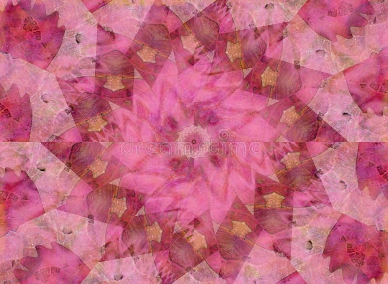 Weiches rosafarbenes Kaleidoskop-Muster lizenzfreie stockfotografie Weiches rosafarbenes Kaleidoskop-Muster lizenzfreie stockfotografie