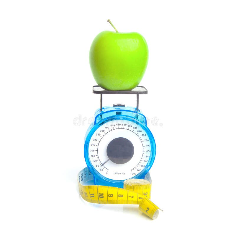 Weighing an apple