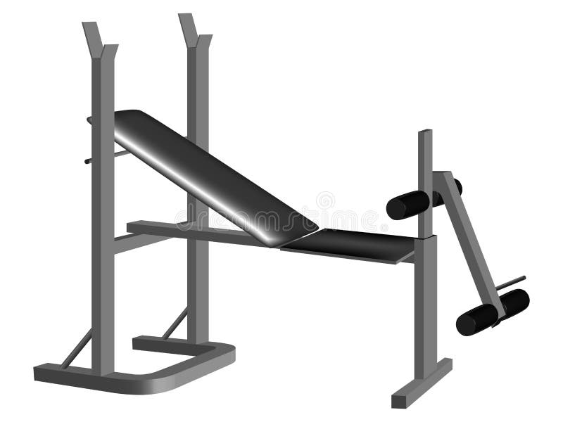 Weight lifting equipment royalty free illustration