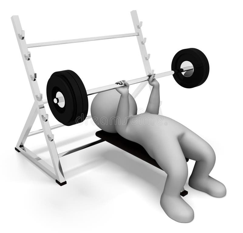 Weight Lifting Represents Physical Activity and Bodybuilding 3d