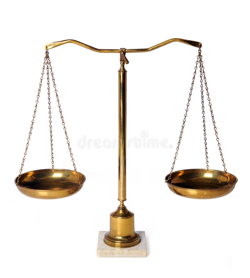 Weight Scales stock photo. Image of justice, isolated 7135178