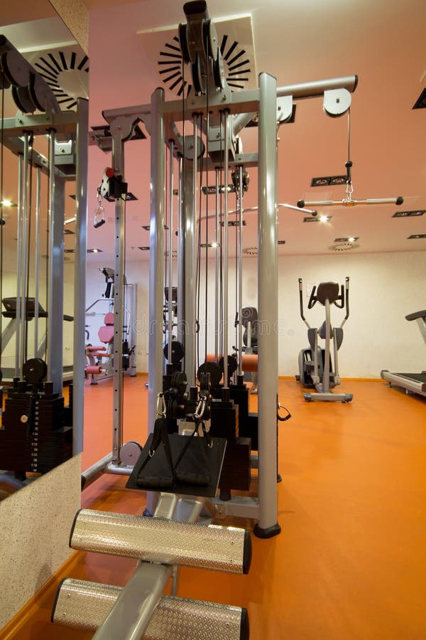 Weight training equipment stock photography