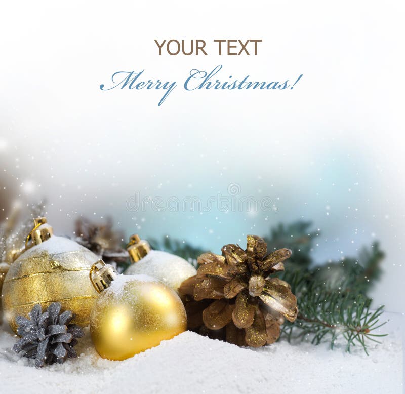 Beautiful Christmas Scene.With copy-space. Beautiful Christmas Scene.With copy-space