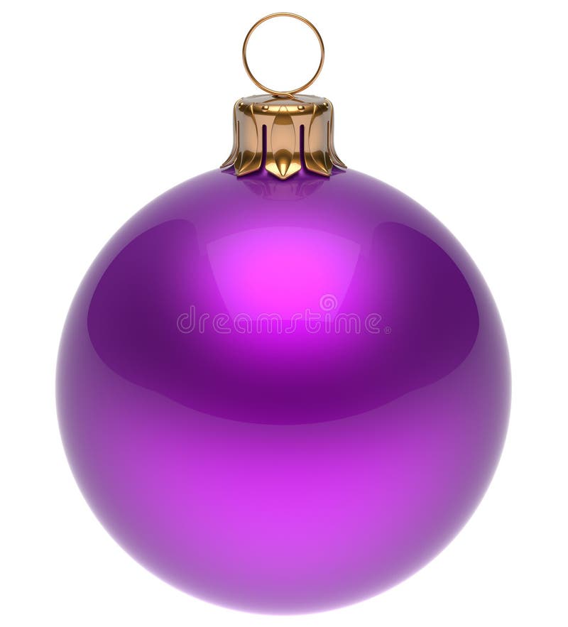Weihnachtsball purpurroter neues Jahr ` s Eve Flitter-Dekorationsfreier raum lizenzfreie abbildung Weihnachtsball purpurroter neues Jahr ` s Eve Flitter-Dekorationsfreier raum lizenzfreie abbildung