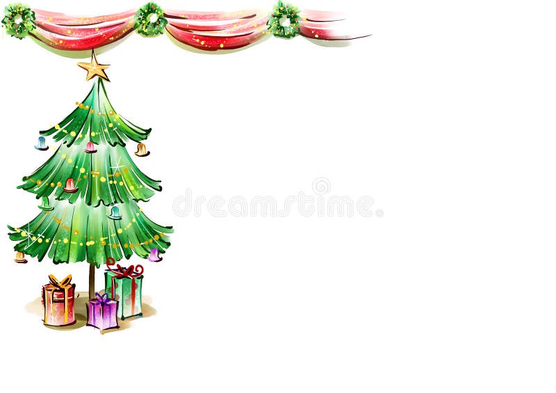 Weihnachtsbaum vektor abbildung Weihnachtsbaum vektor abbildung
