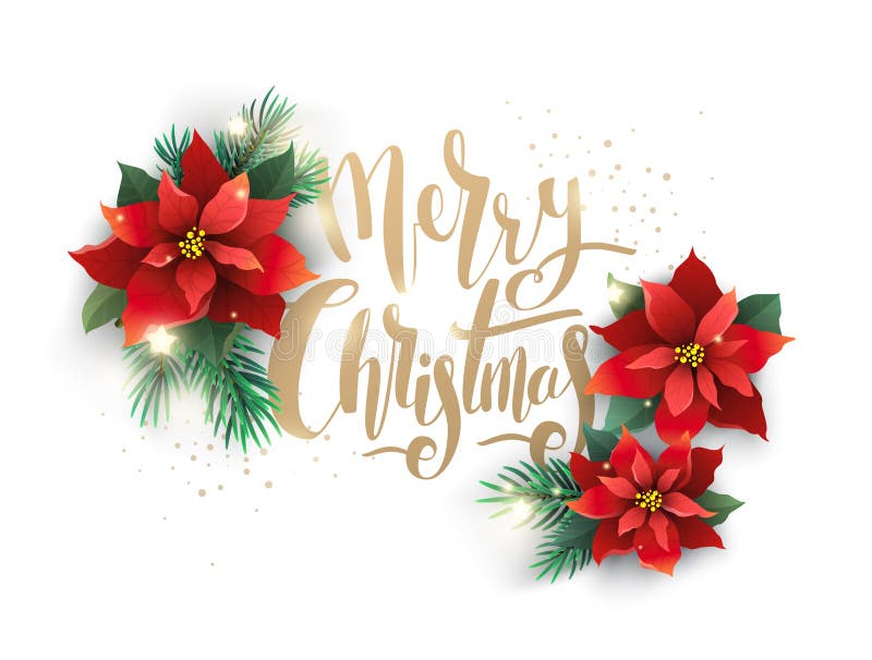 Weihnachtsbaum- und Blumendekoration lokalisiert stock abbildung Weihnachtsbaum- und Blumendekoration lokalisiert stock abbildung