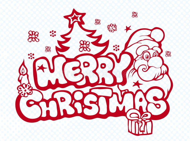 Weihnachtsfahne mit Sankt vektor abbildung Weihnachtsfahne mit Sankt vektor abbildung