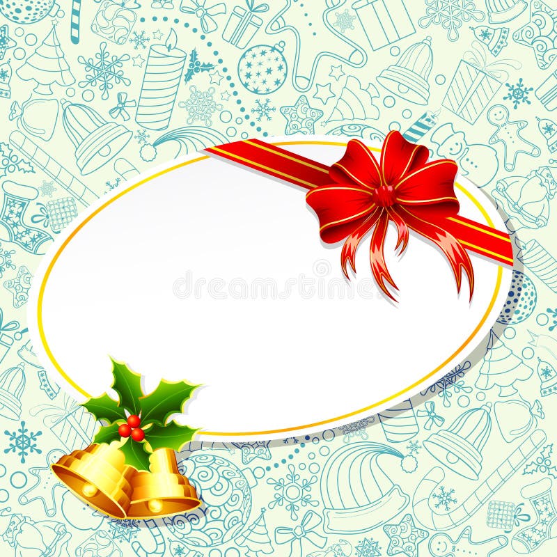 Weihnachtsgeschenk-Karte vektor abbildung. Illustration von leckereien