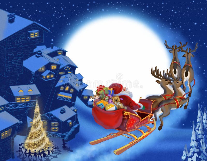Weihnachtshintergrund stock abbildung Weihnachtshintergrund stock abbildung