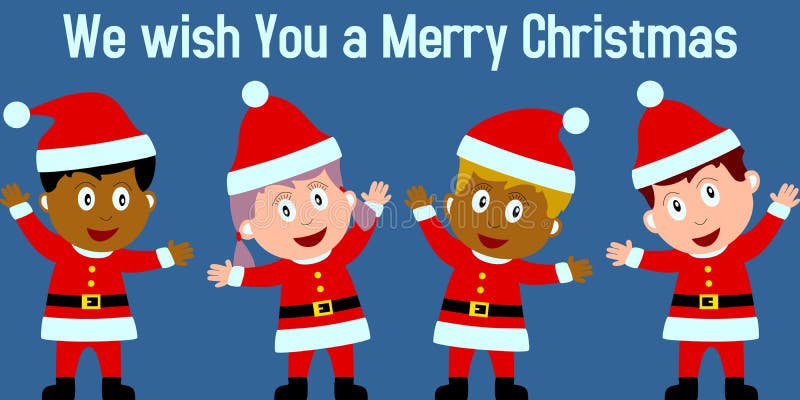 Weihnachtskinder lizenzfreie abbildung