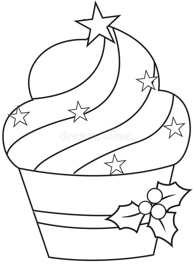 Weihnachtskleiner kuchen lizenzfreie abbildung Weihnachtskleiner kuchen lizenzfreie abbildung