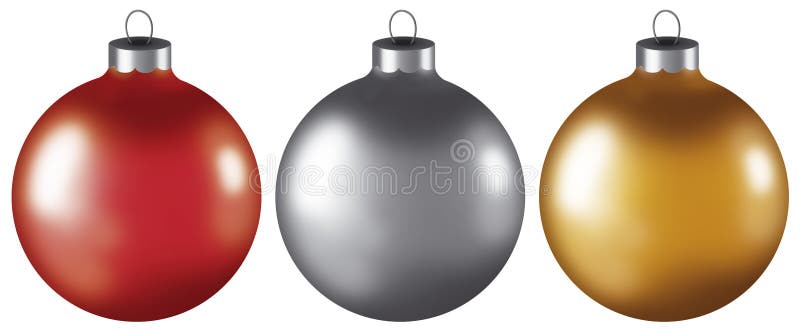 Weihnachtskugel-Verzierungen stock abbildung Weihnachtskugel-Verzierungen stock abbildung