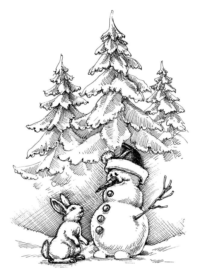 Weihnachtslustige Szene, Wintersaison stock abbildung Weihnachtslustige Szene, Wintersaison stock abbildung