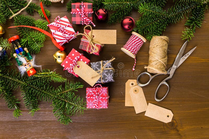 Weihnachtspakete - cadeau de Noël photo libre de droits