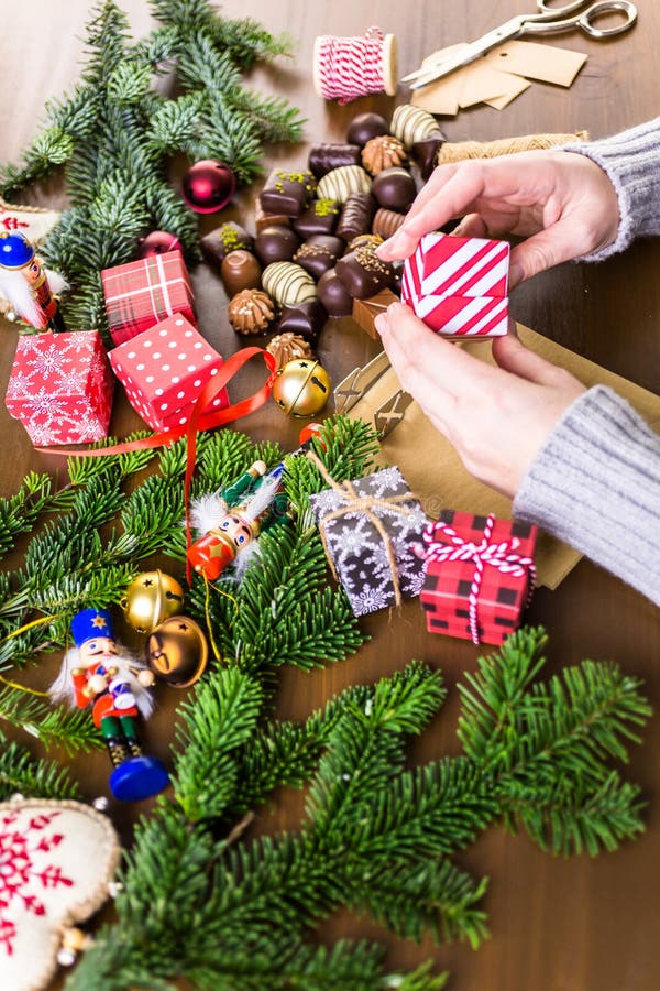 Weihnachtspakete - cadeau de Noël photo libre de droits