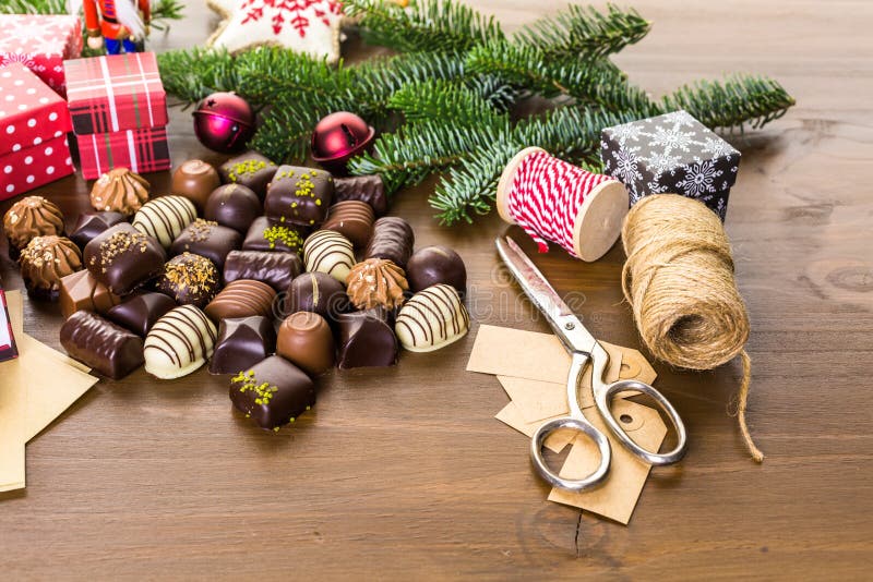 Weihnachtspakete - cadeau de Noël photo libre de droits