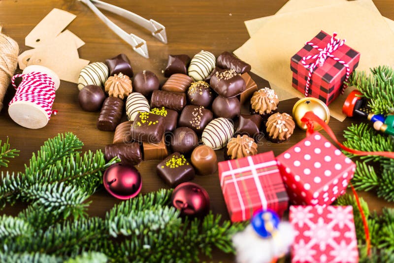 Weihnachtspakete - cadeau de Noël photo libre de droits